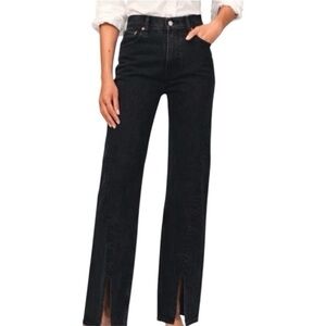 Abercrombie & Fitch Women's Black Straight Leg Jeans